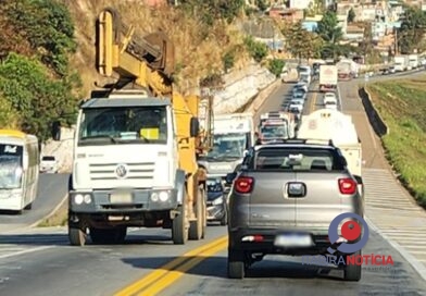 BR-381 é totalmente interditada em Caeté para obras nesta quarta-feira
