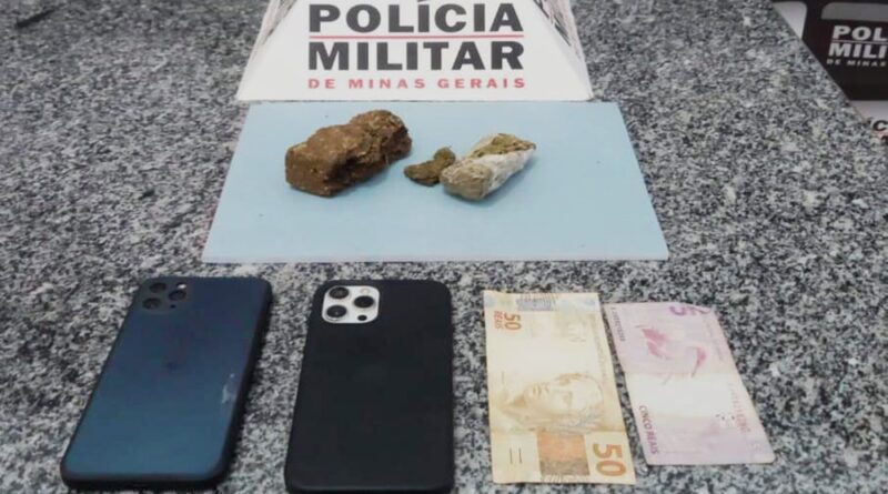 Polícia Militar prende dois homens por tráfico ilícito de drogas