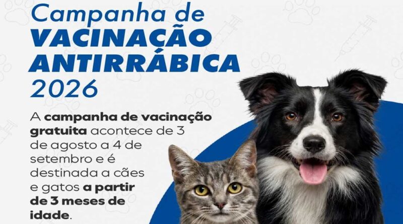 Prefeitura de Itabira inicia vacinação antirrábica com previsão de imunizar mais de 10 mil animais
